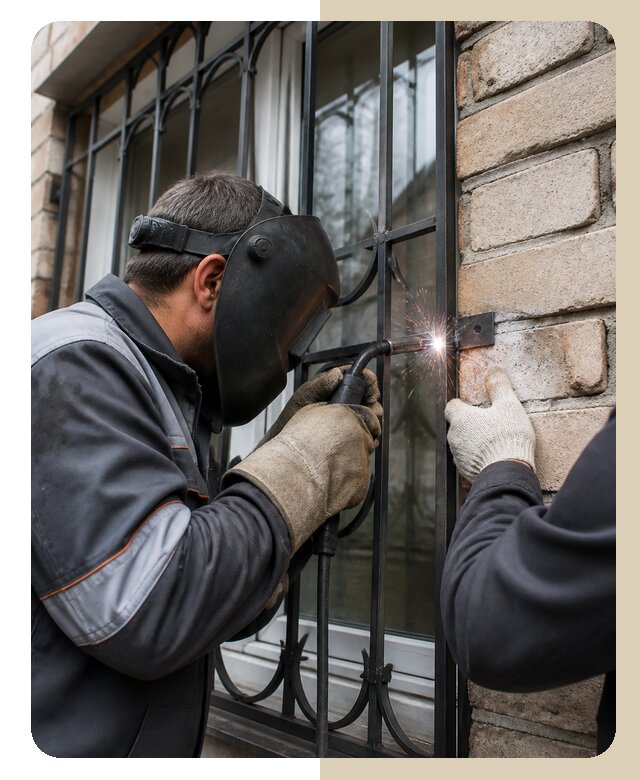 Сварное крепление решеток в Обнинске по цене от 2538 р. | ДвериЛегко-Бнн